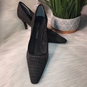 Michael Shannon sumiko black glitter sheer fabric